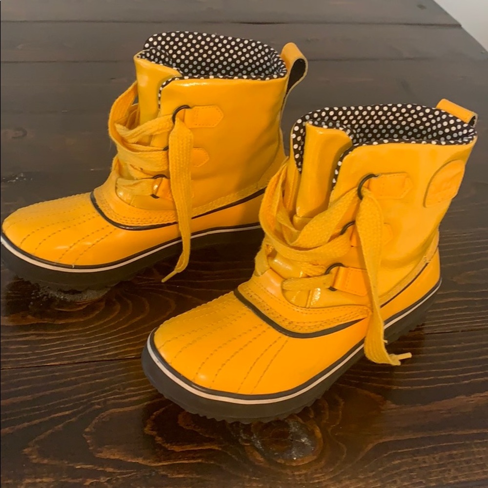 Sorel Yellow Rain Boots